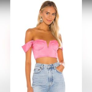 (NWT) Superdown Coralia Bustier Top in Pink